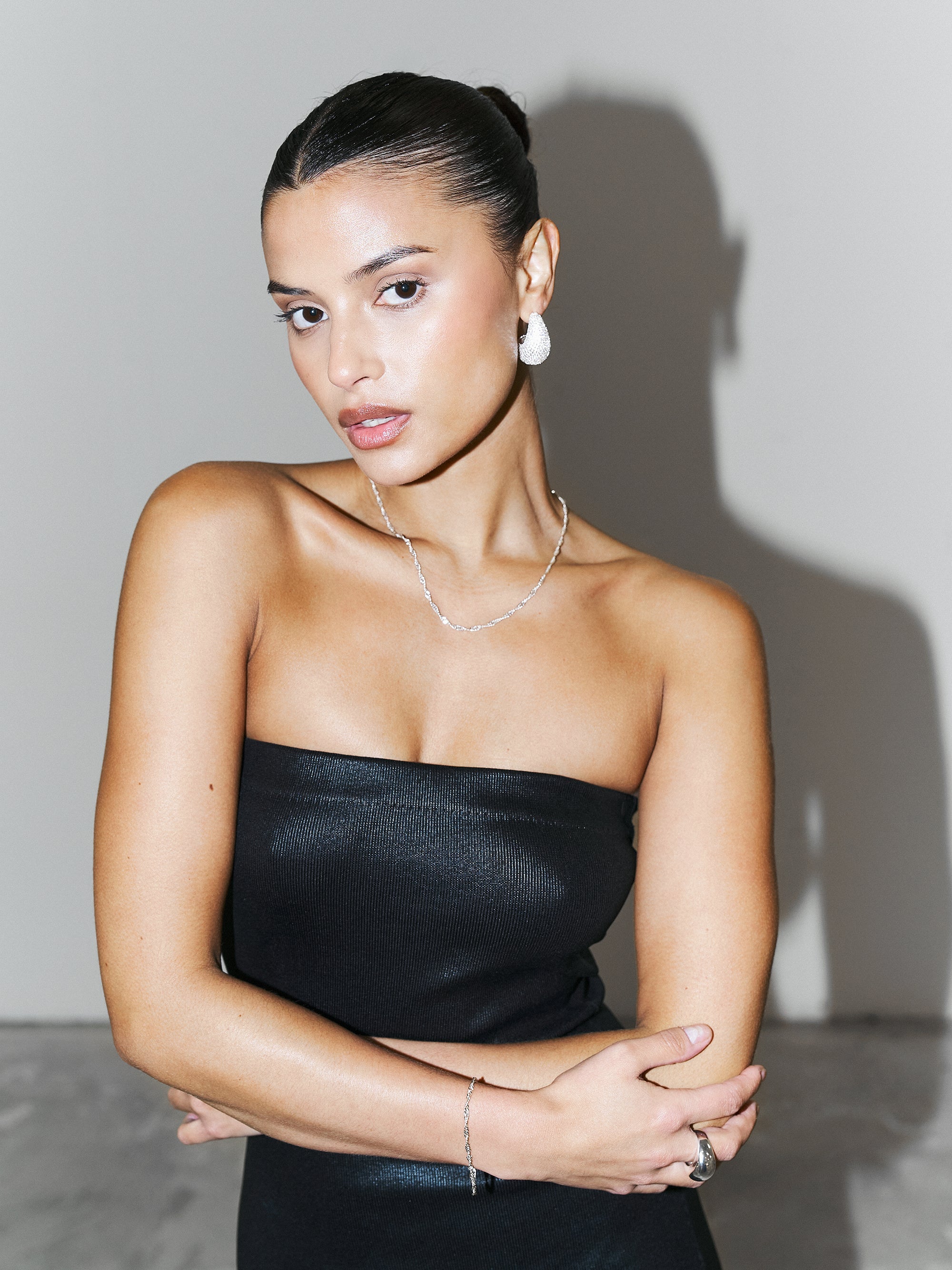 Twisted Rope Bracelet - Silver