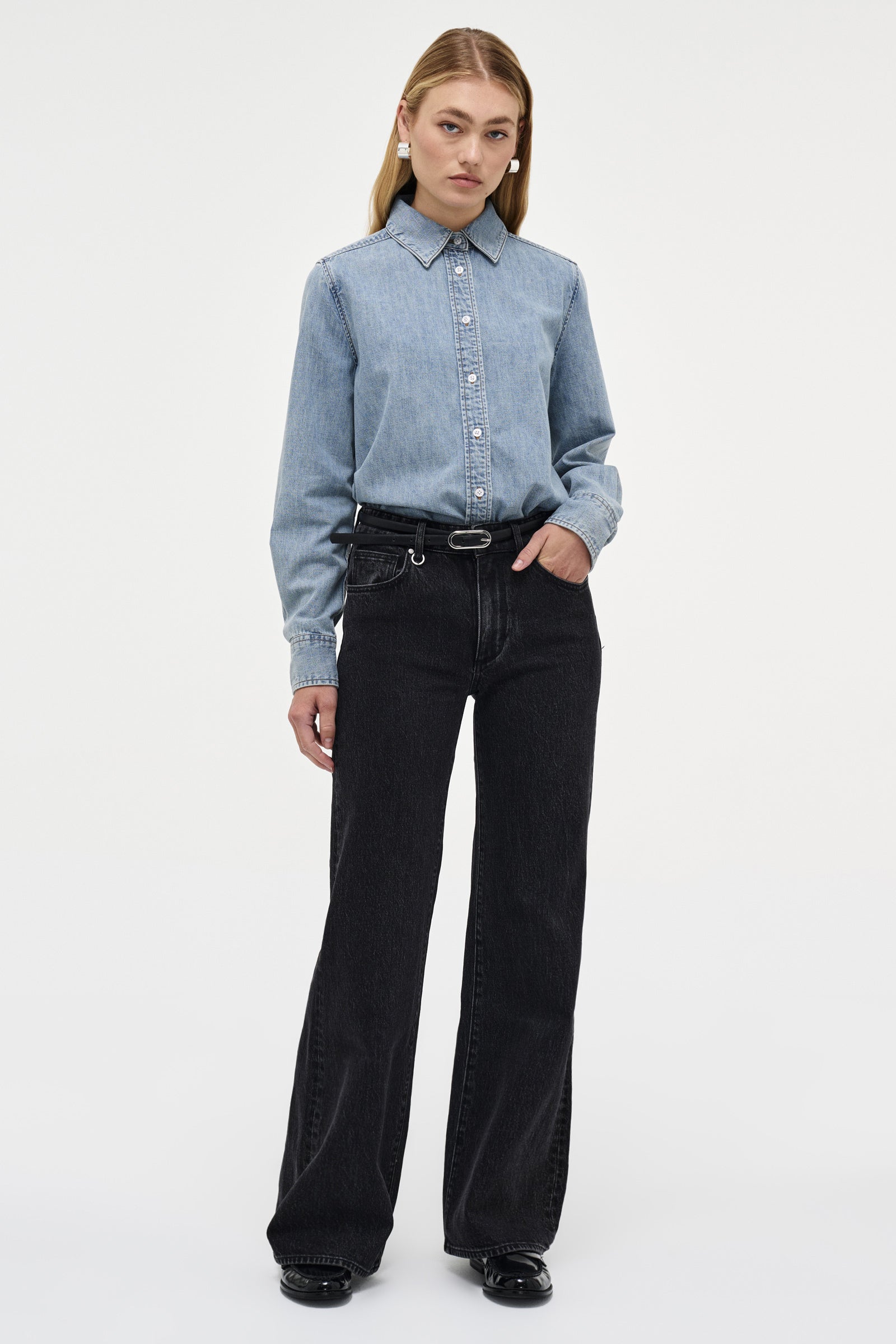 Eva Wide Jeans - French Black - RUM Amsterdam