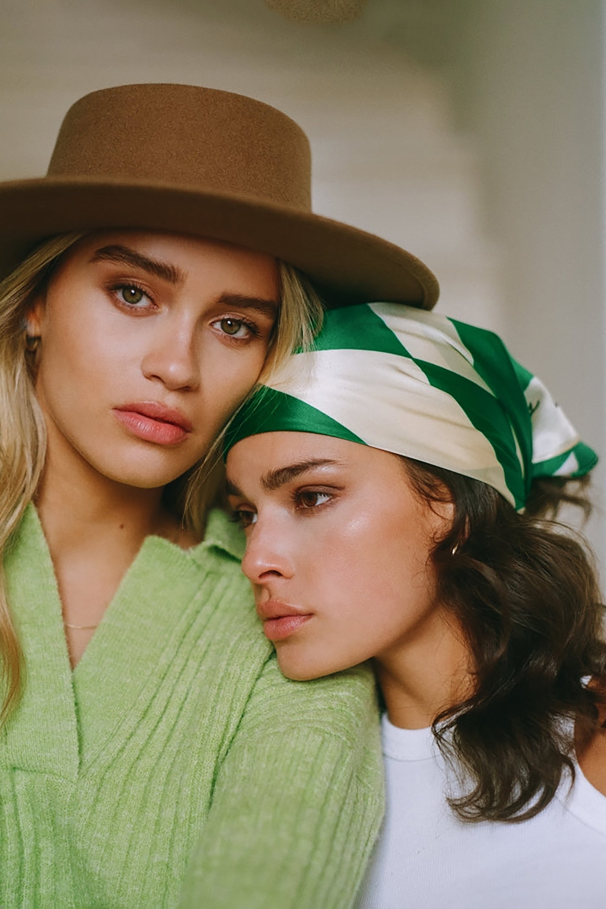 Silk Bandana - Funky Green