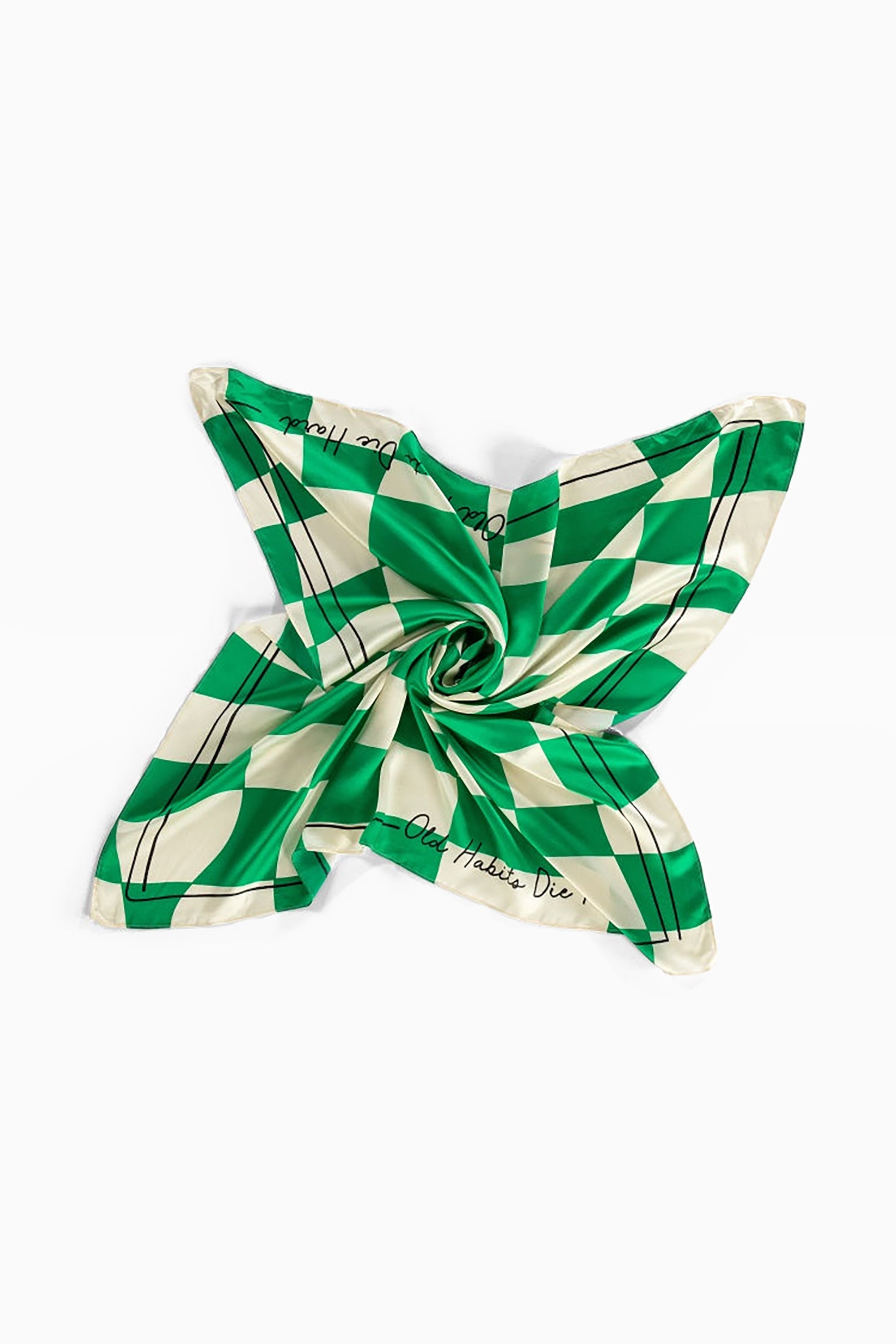 Silk Bandana - Funky Green