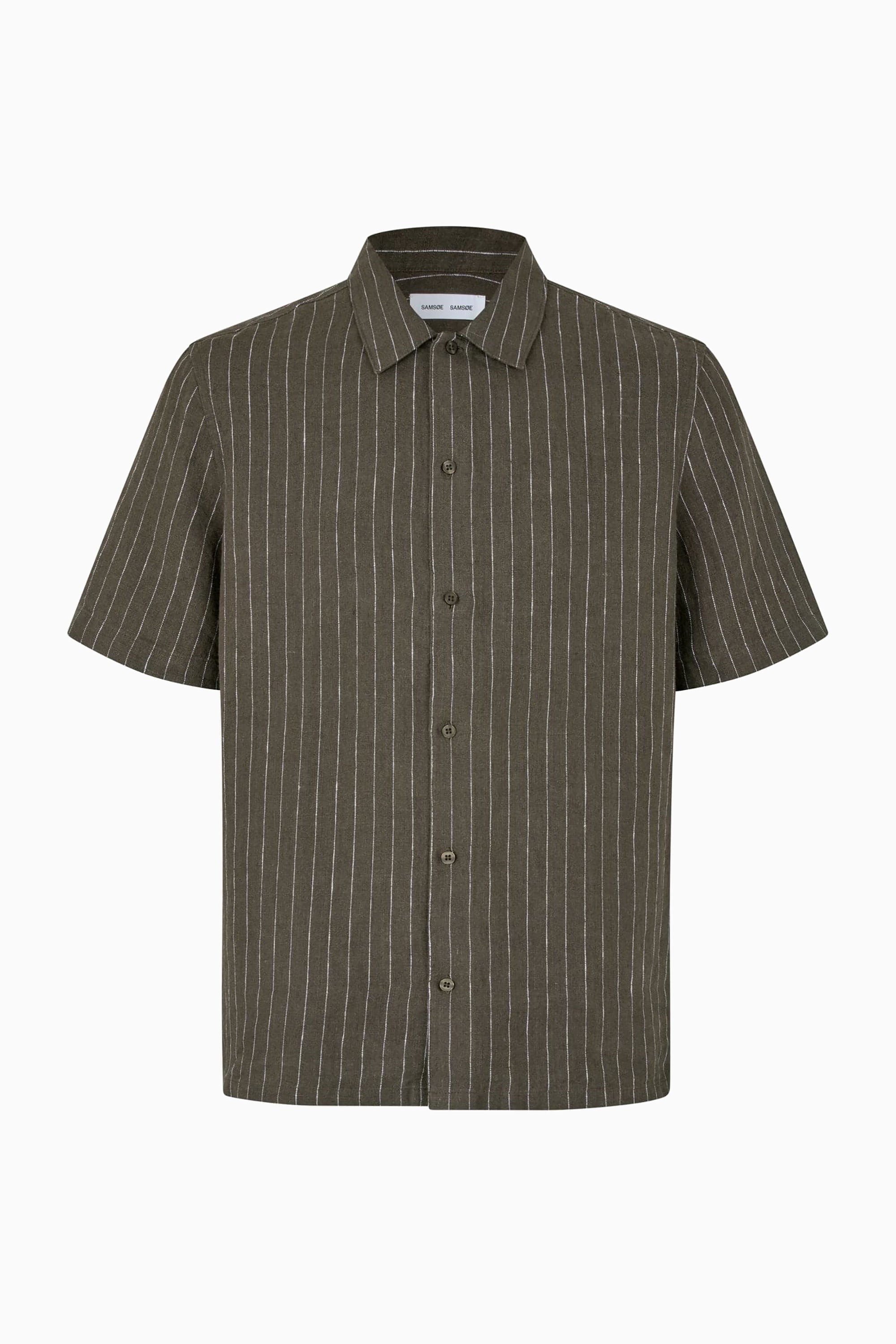 Saavan JX Shirt - Black Olive Stripe