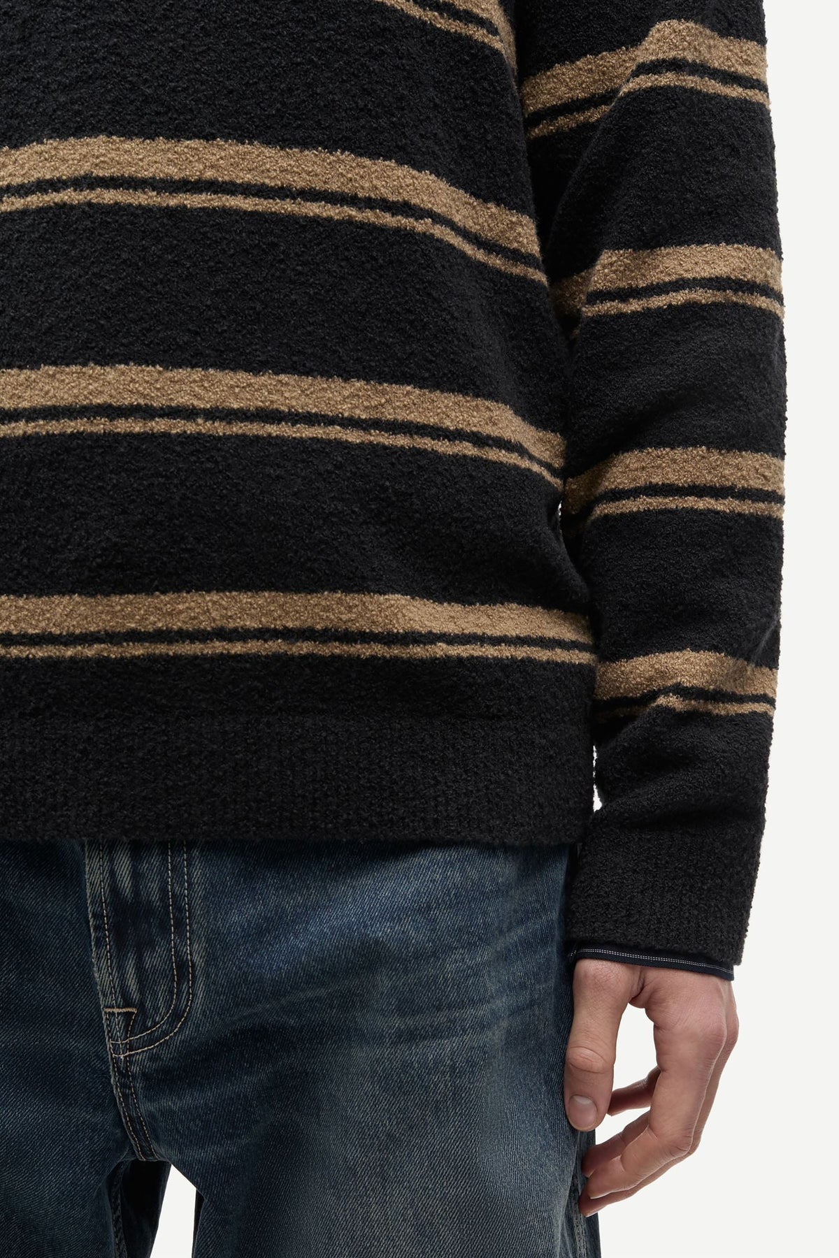 Sanino Sweater - Lead Gray Stripe