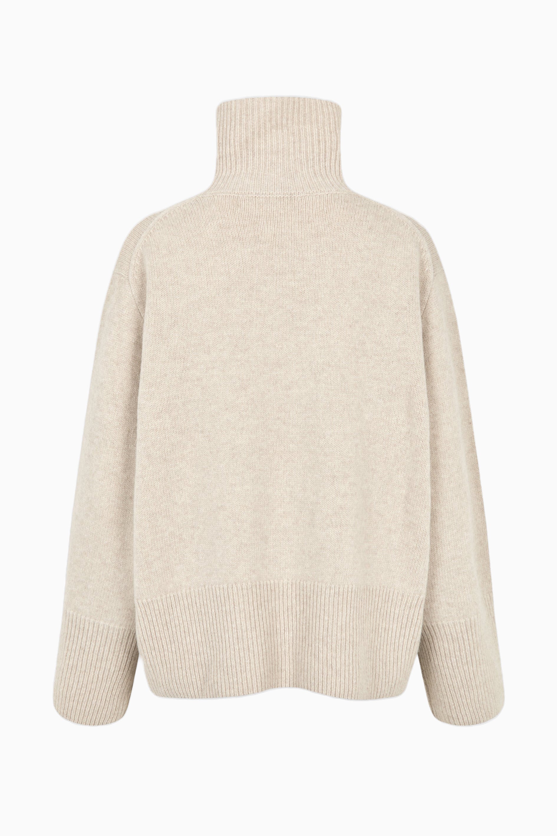  Alpha Knit T-Neck Jumper - Pumice Stone - RUM Amsterdam