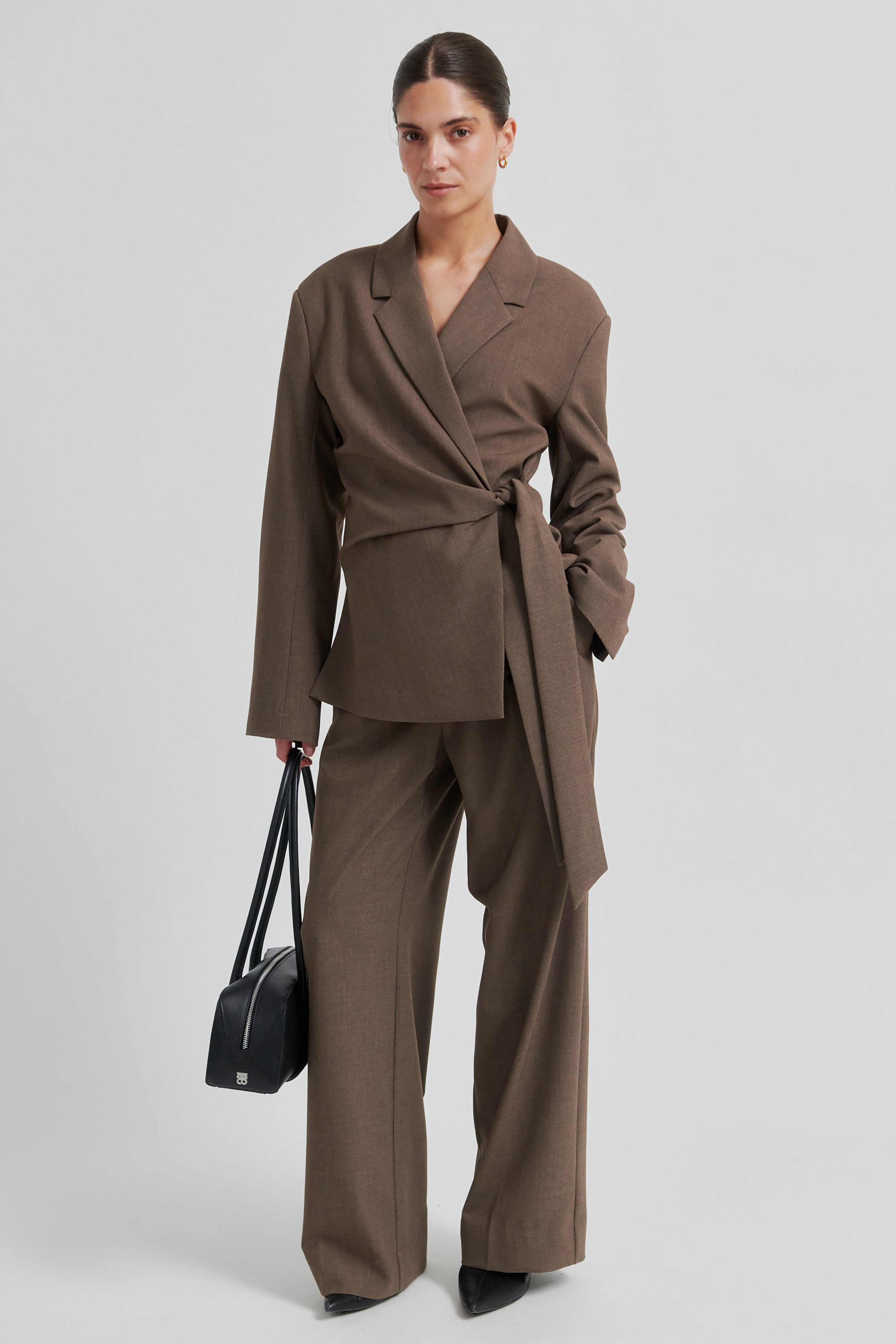 Dakota Trousers - Mid Brown Melange