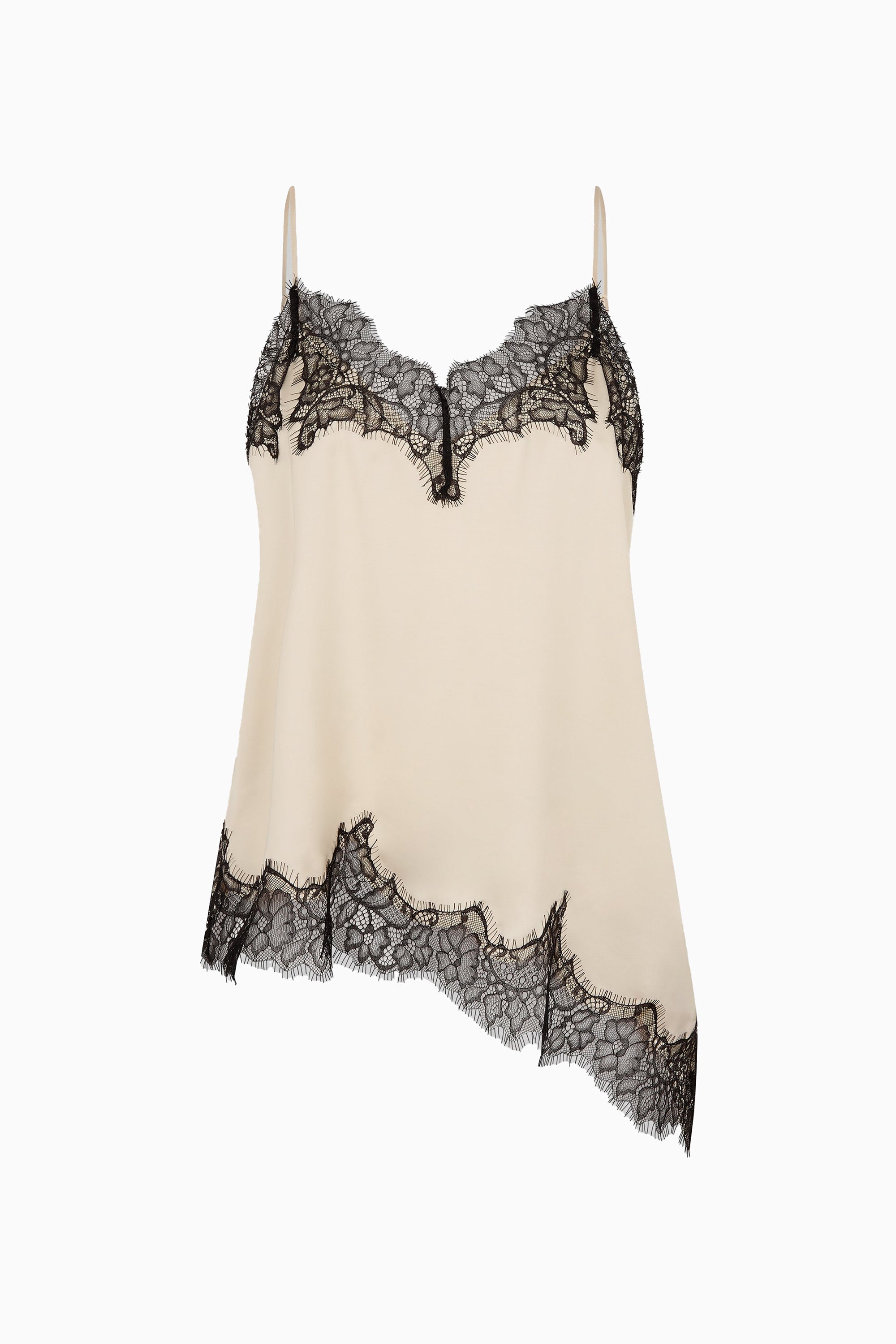  Lacia Contrast Strap Top - Cream Black - RUM Amsterdam