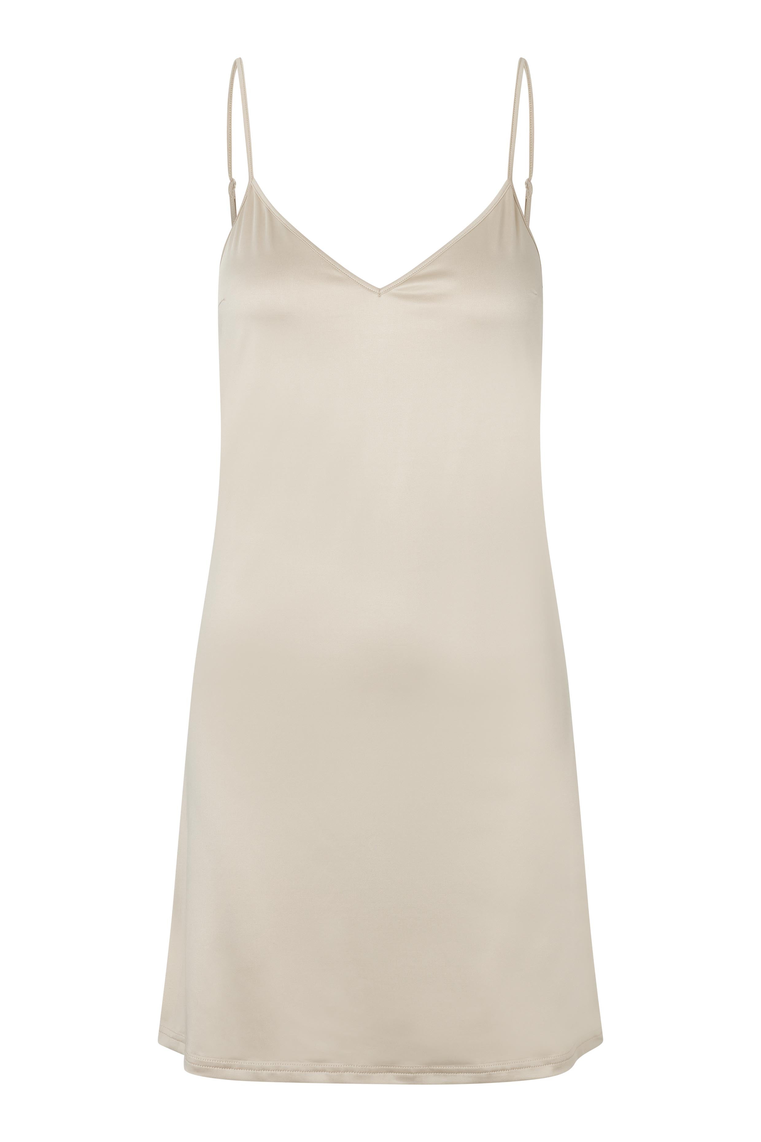 Second Female Slippy Slip Dress - Pumice Stone - RUM Amsterdam