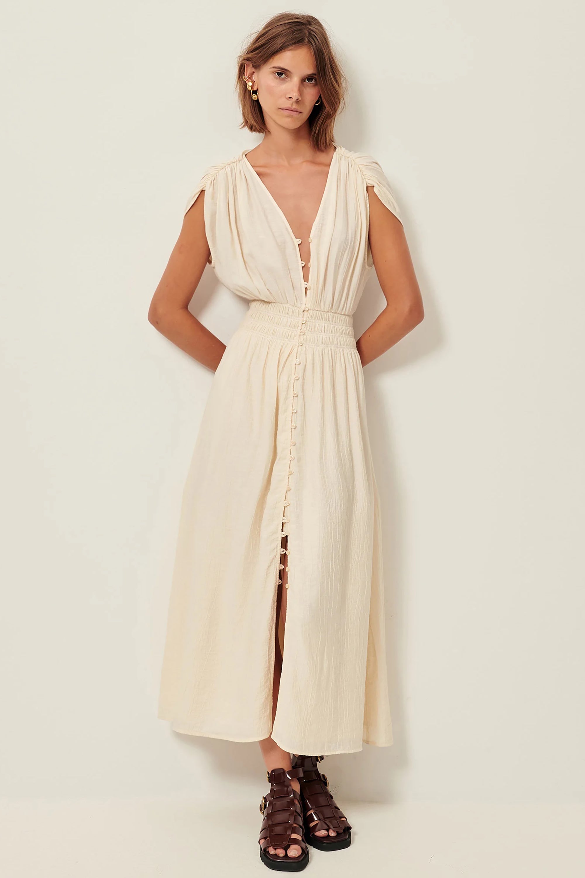 Galiane Dress - Ecume