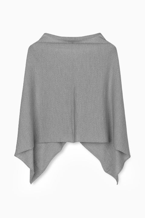 Paris Poncho - Sweat Grey