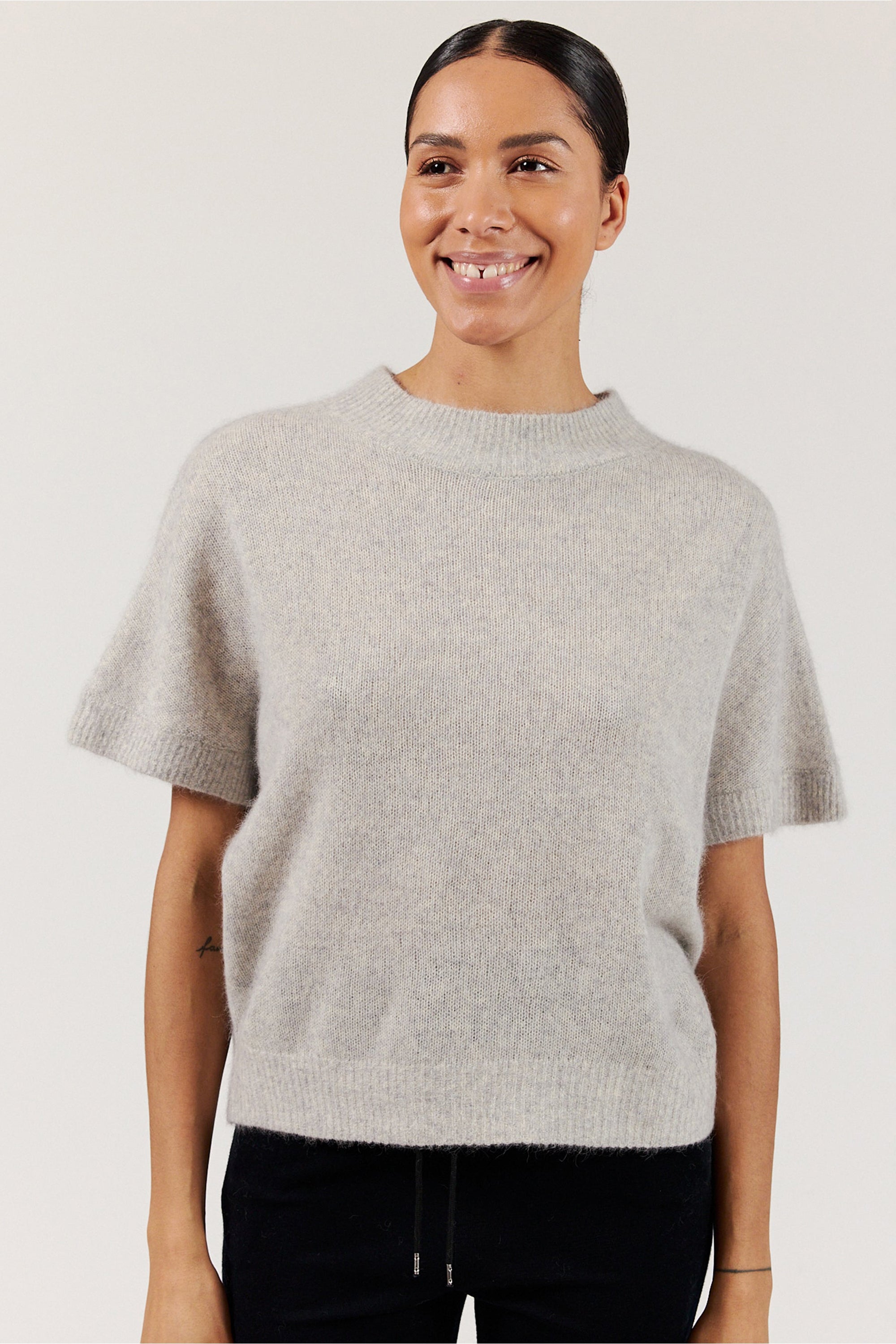 Doanna Top - Grey Melange - RUM Amsterdam