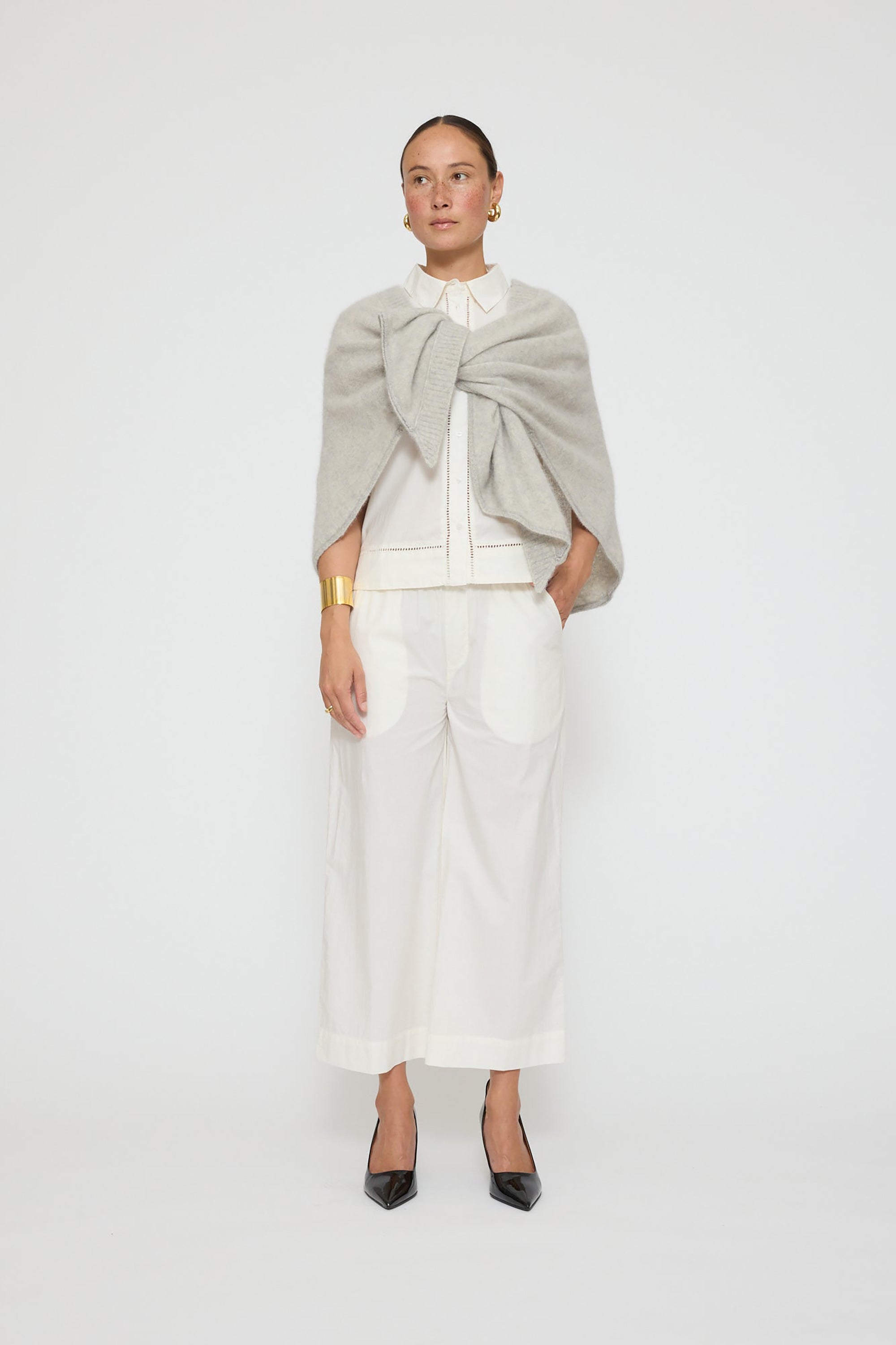 Sanne Cardigan - Grey Melange