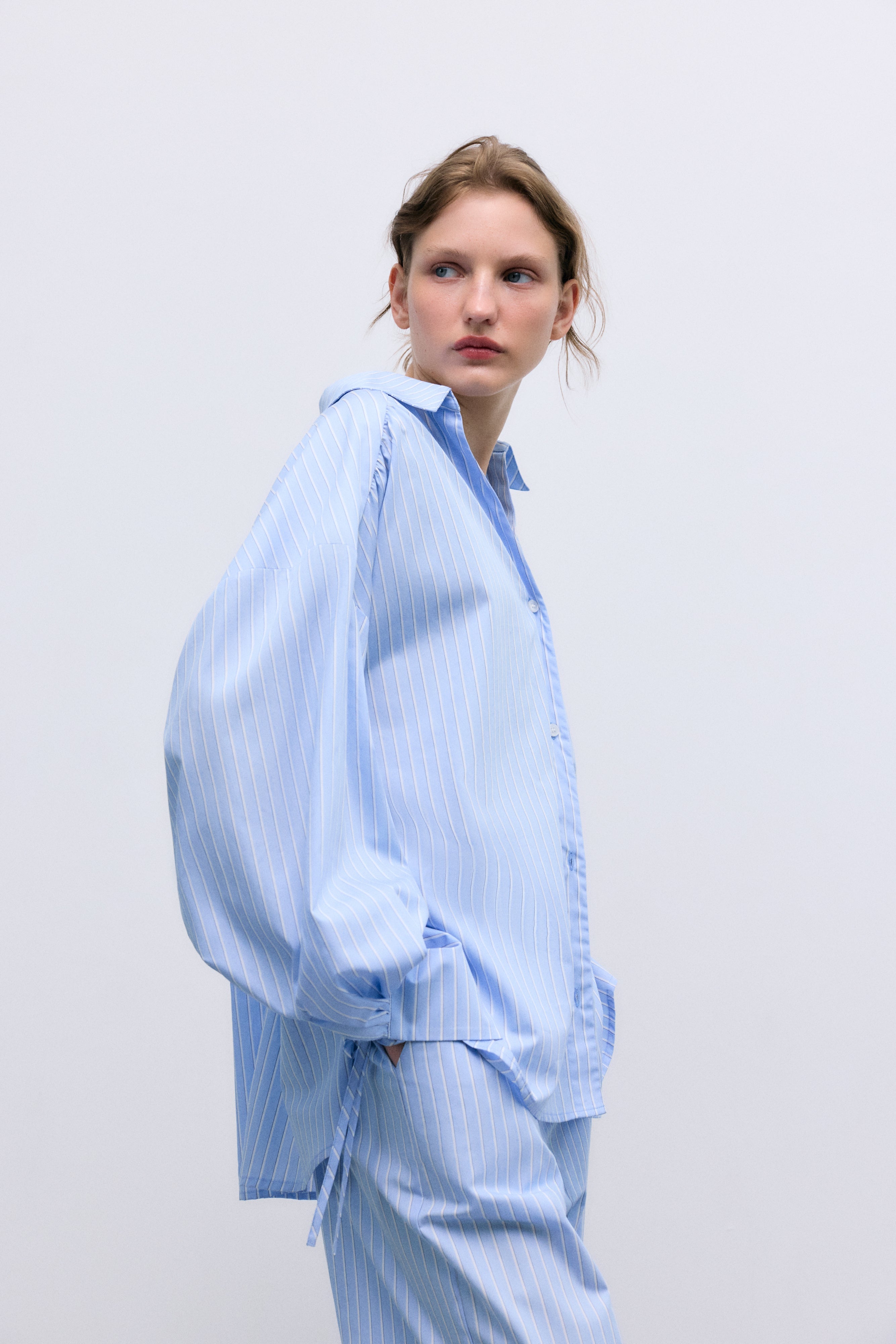 Aura Shirt - Vista Blue Stripes