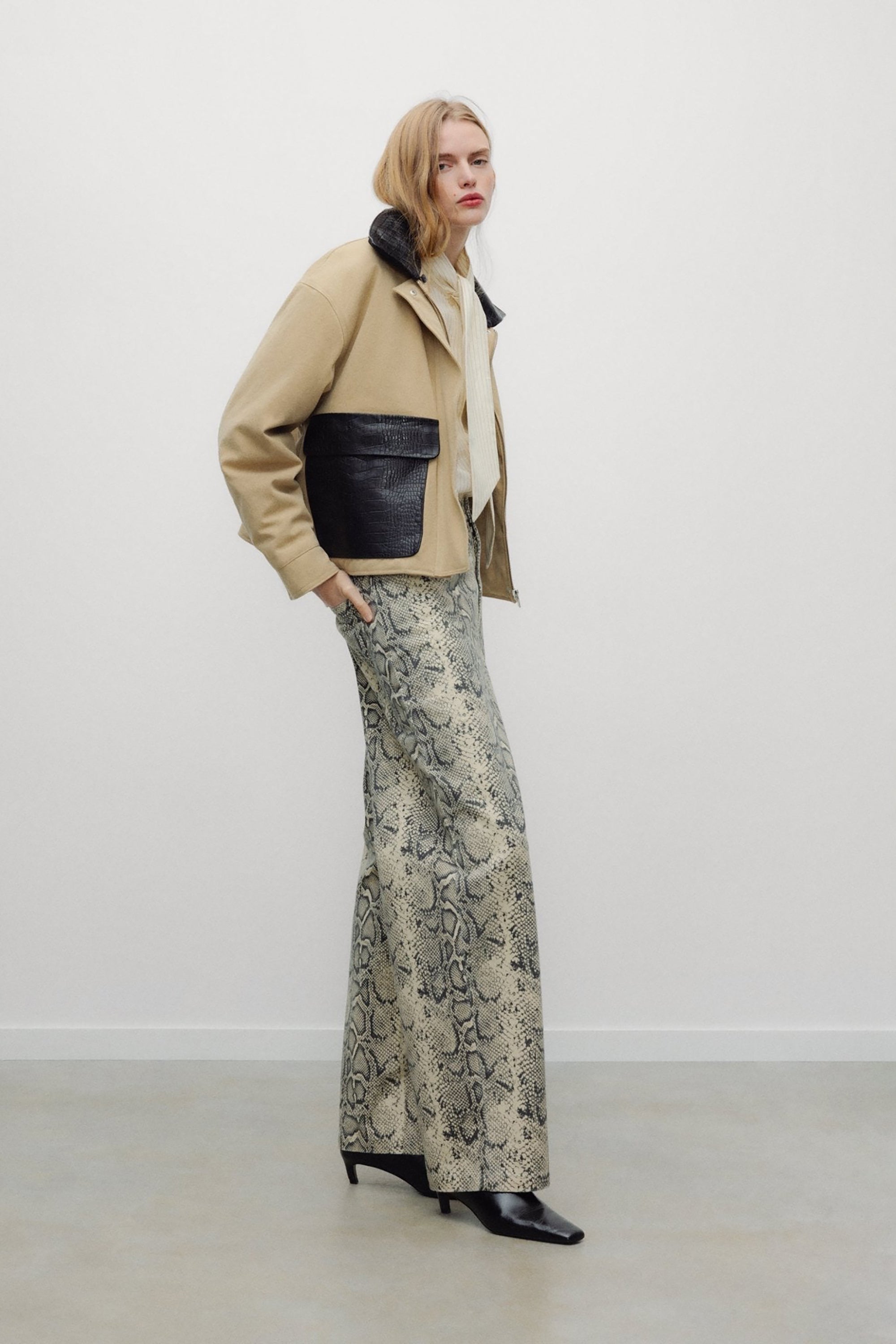 Barrel Jeans - Snake Print