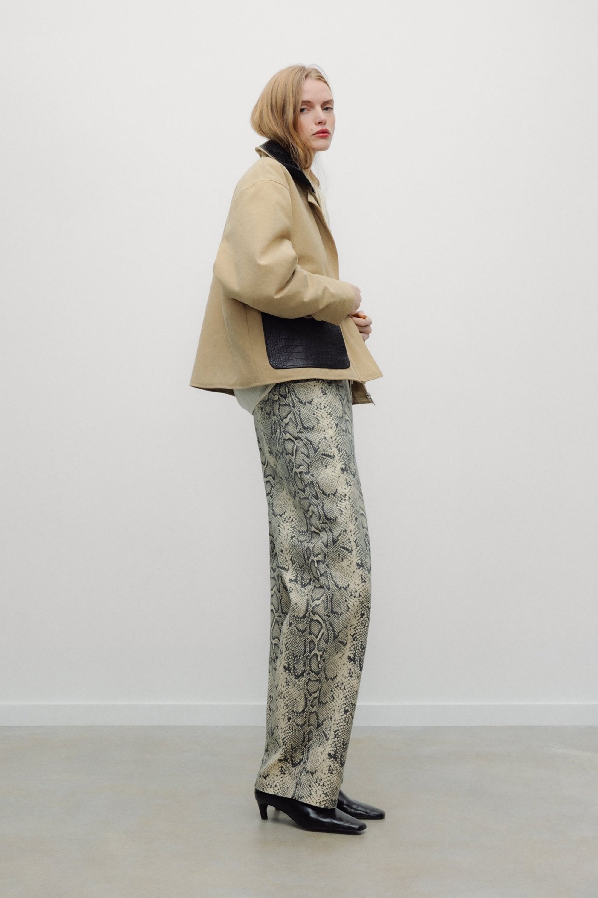 Barrel Jeans - Snake Print