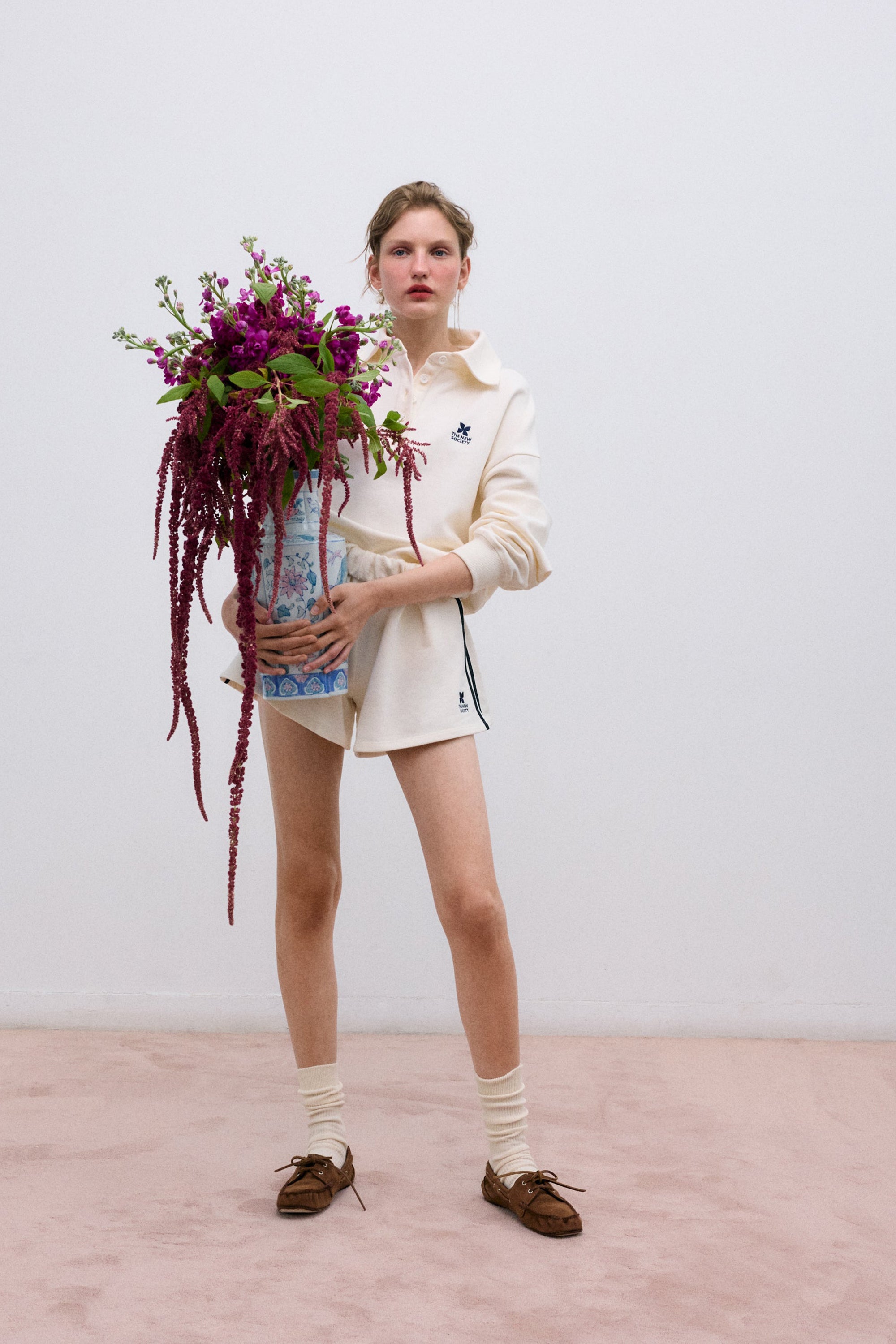 TNS Logo Polo - Ecru