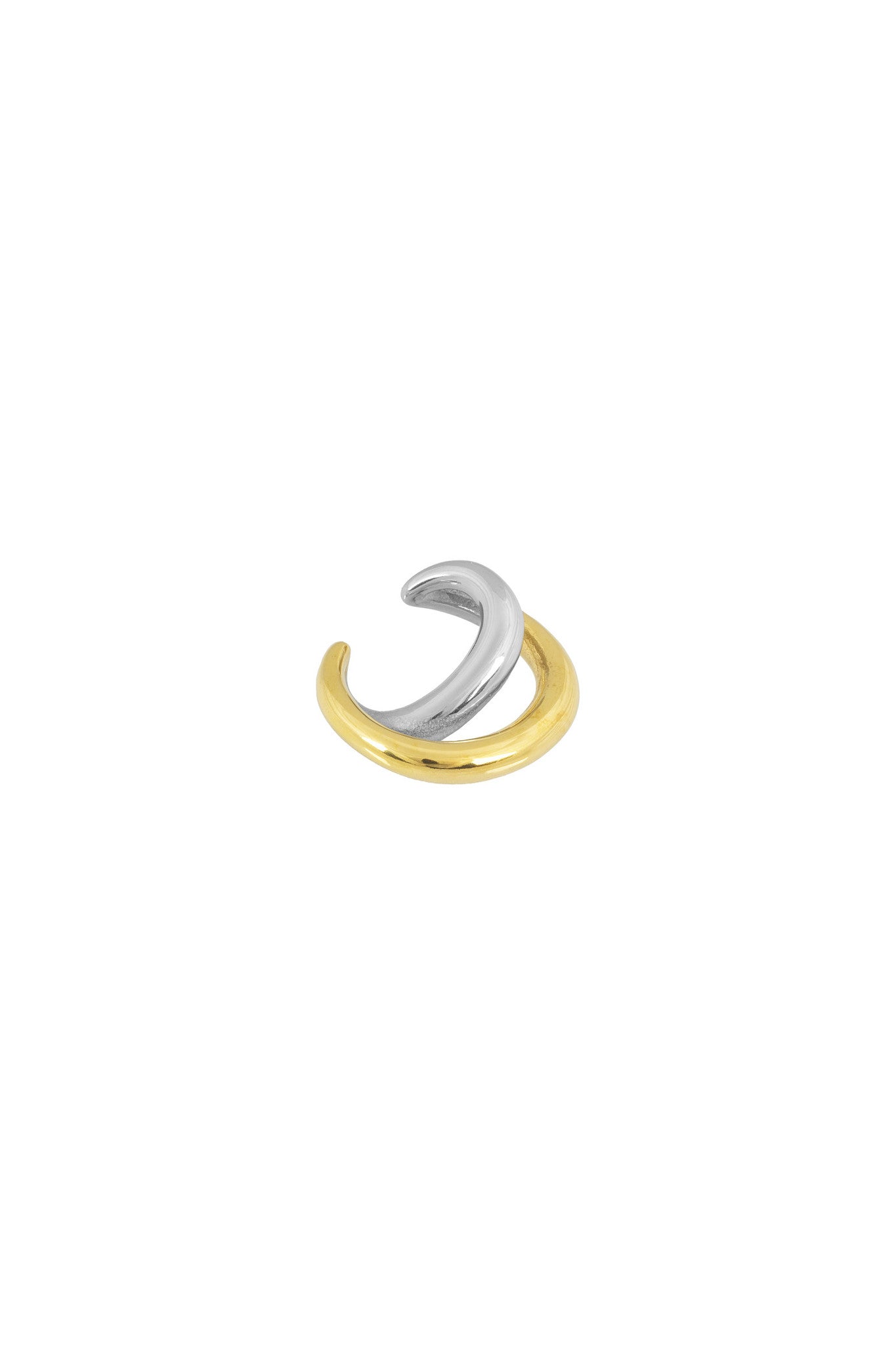 Bandhu Twotone Ear Cuff - Gold / Silver - RUM Amsterdam