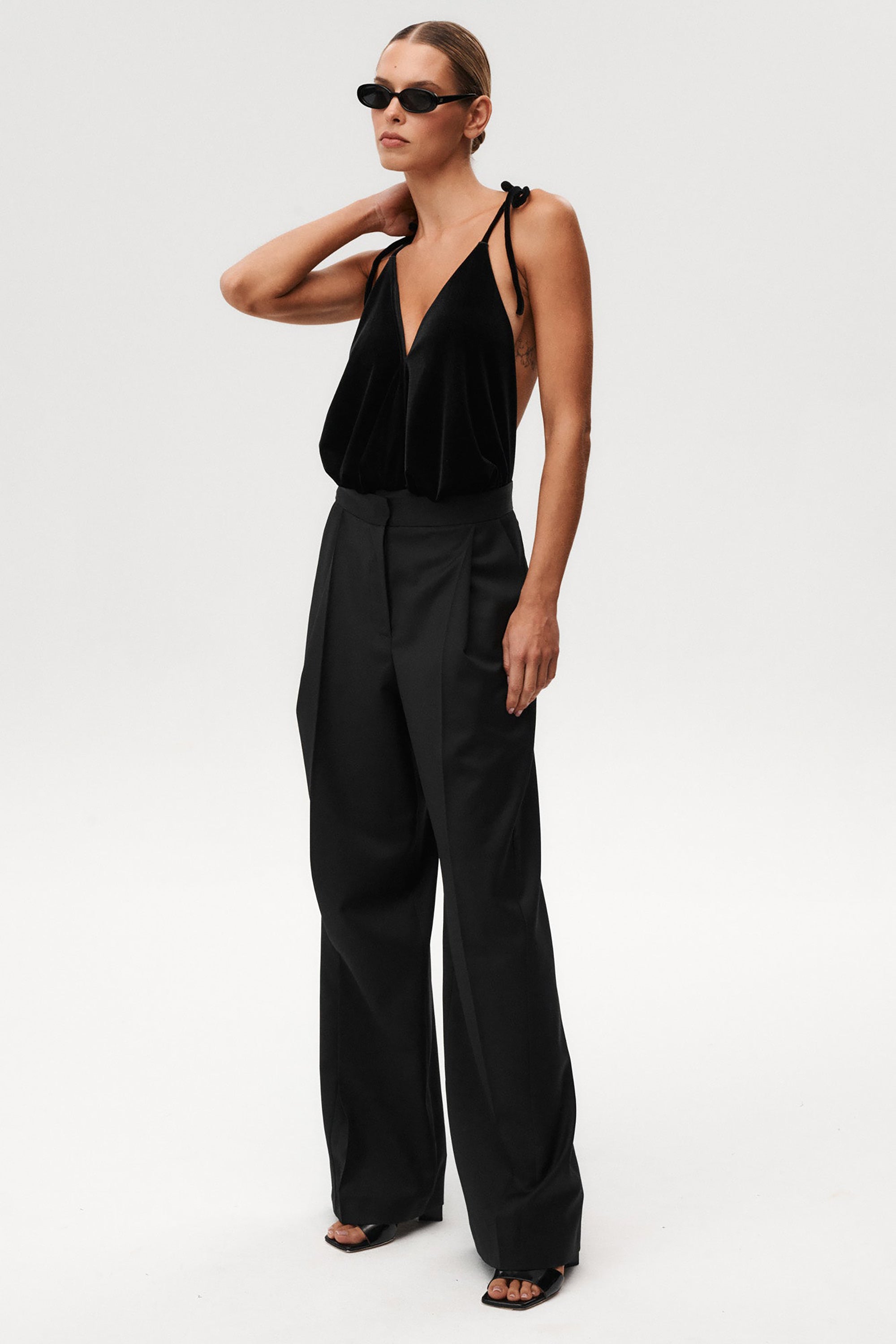 Once in a Blue Moon Bodysuit - Black