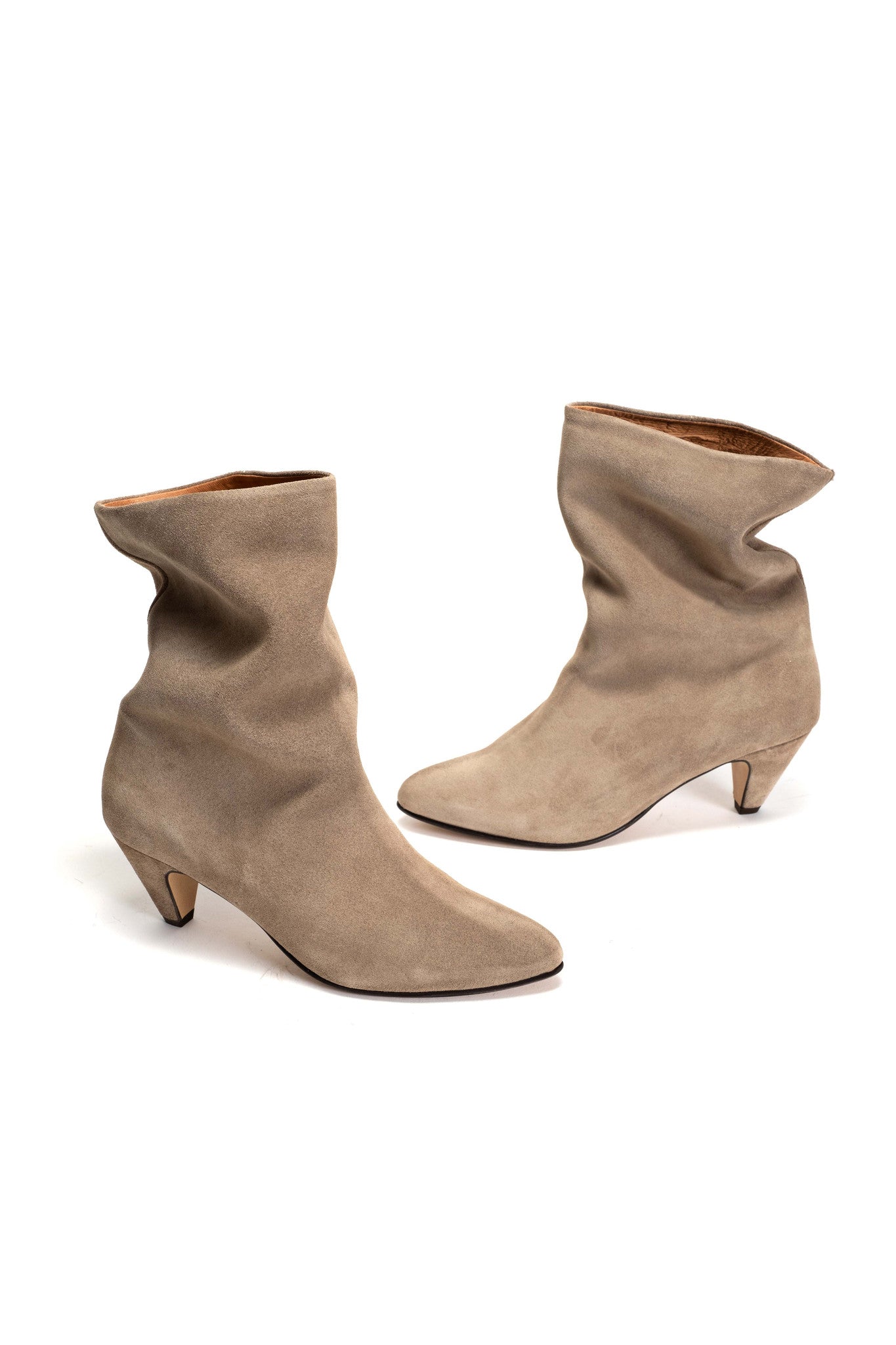 Anonymous Copenhagen Vully 50 Stiletto Suede Boot - Mushroom - RUM Amsterdam