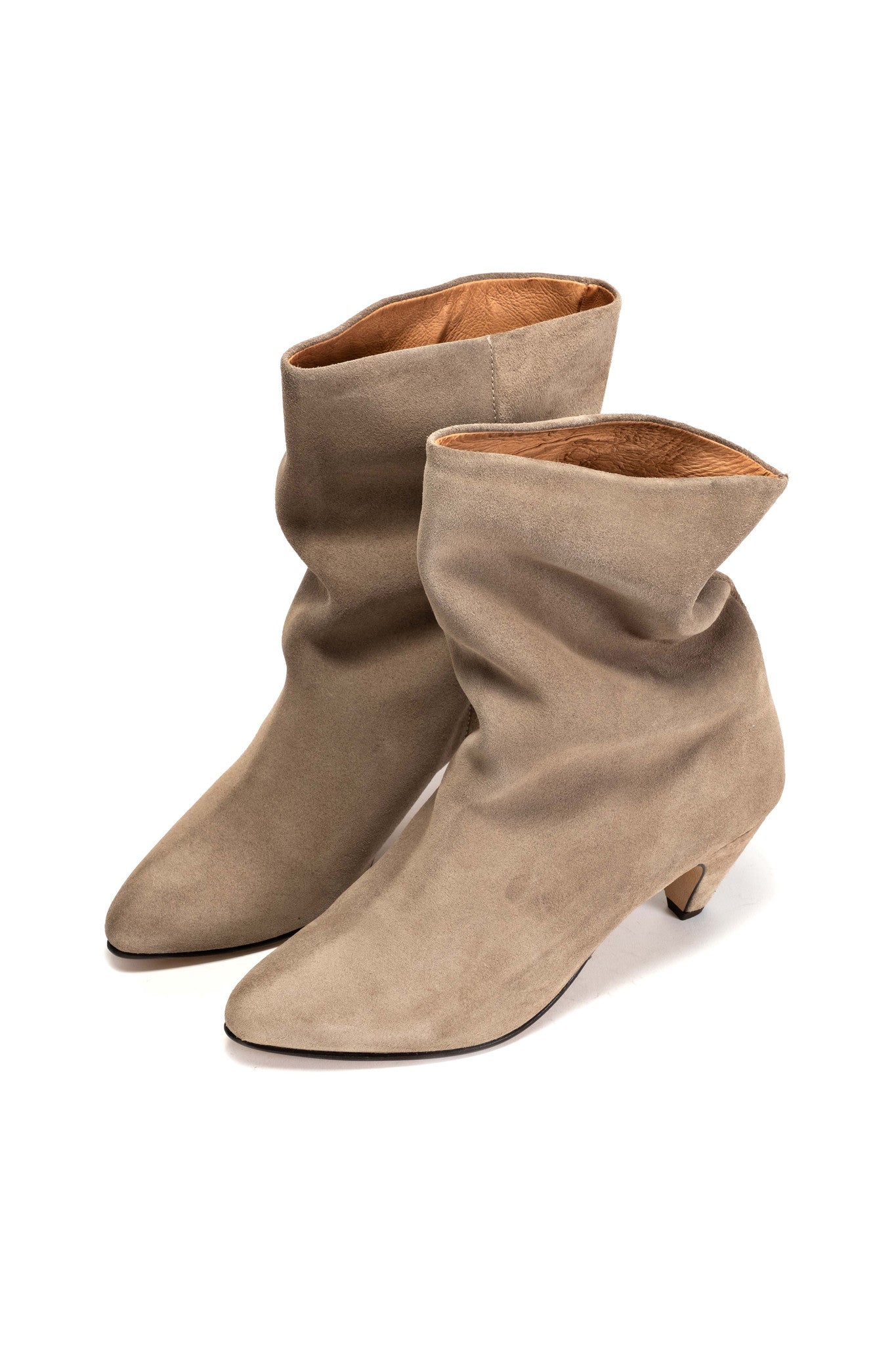 Anonymous Copenhagen Vully 50 Stiletto Suede Boot - Mushroom - RUM Amsterdam