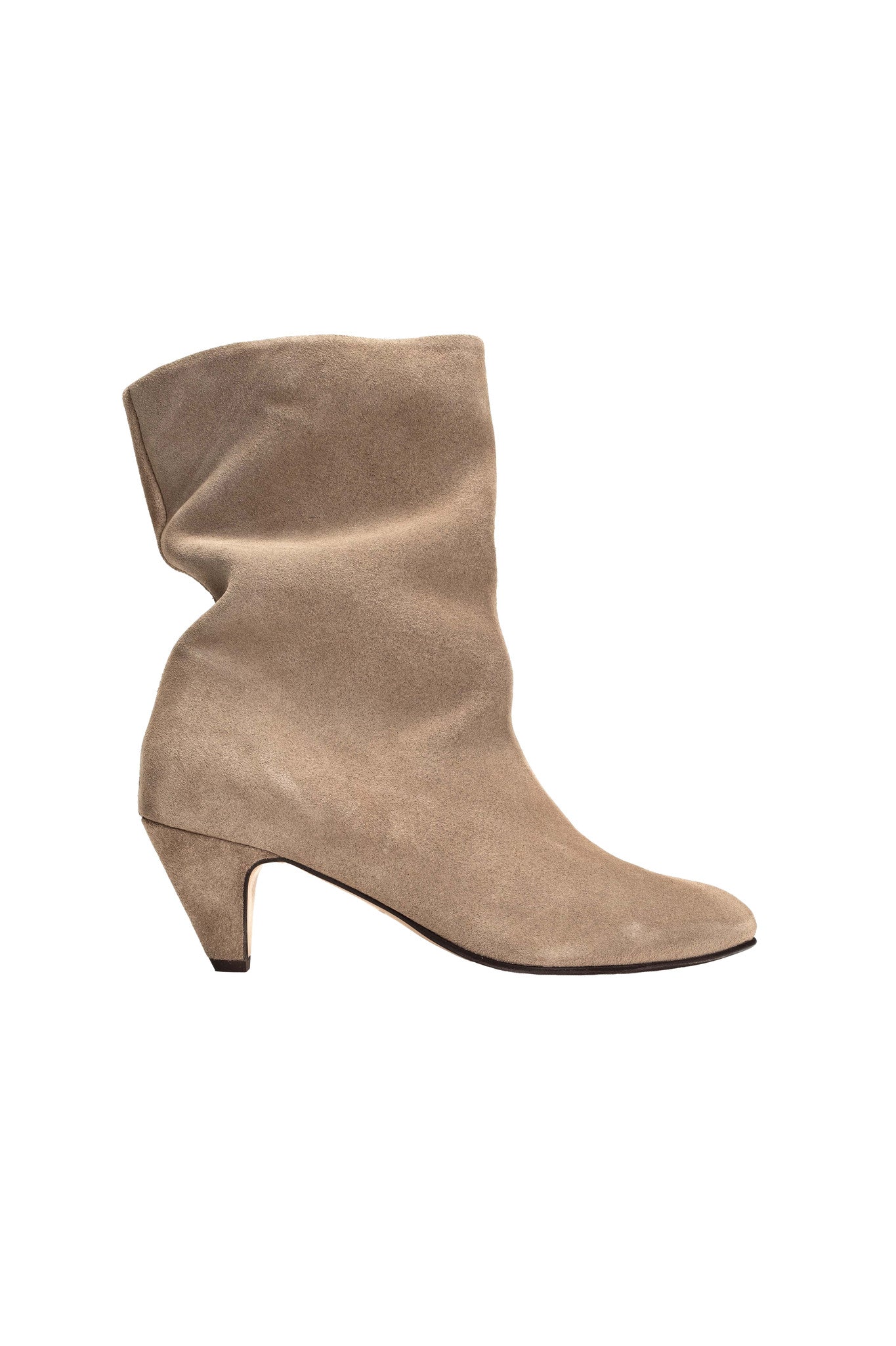 Anonymous Copenhagen Vully 50 Stiletto Suede Boot - Mushroom - RUM Amsterdam